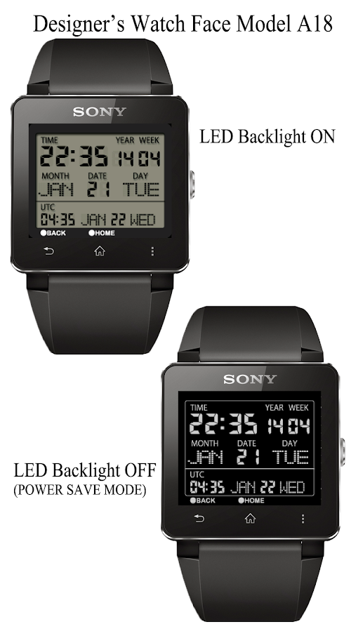 Android application A18 WatchFace for SmartWatch2 screenshort