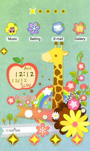 CUKI Theme Pretty Rainbow