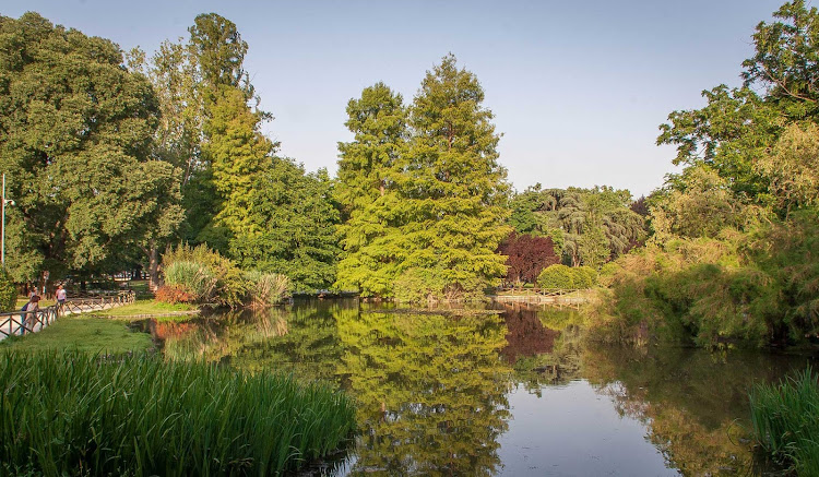 Parco Sempione is located in the middle of Milan, Italy.