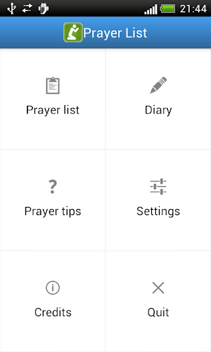 Prayer List Diary