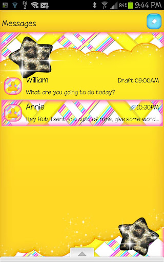 【免費個人化App】GO SMS - Leopard Star Sky 9-APP點子