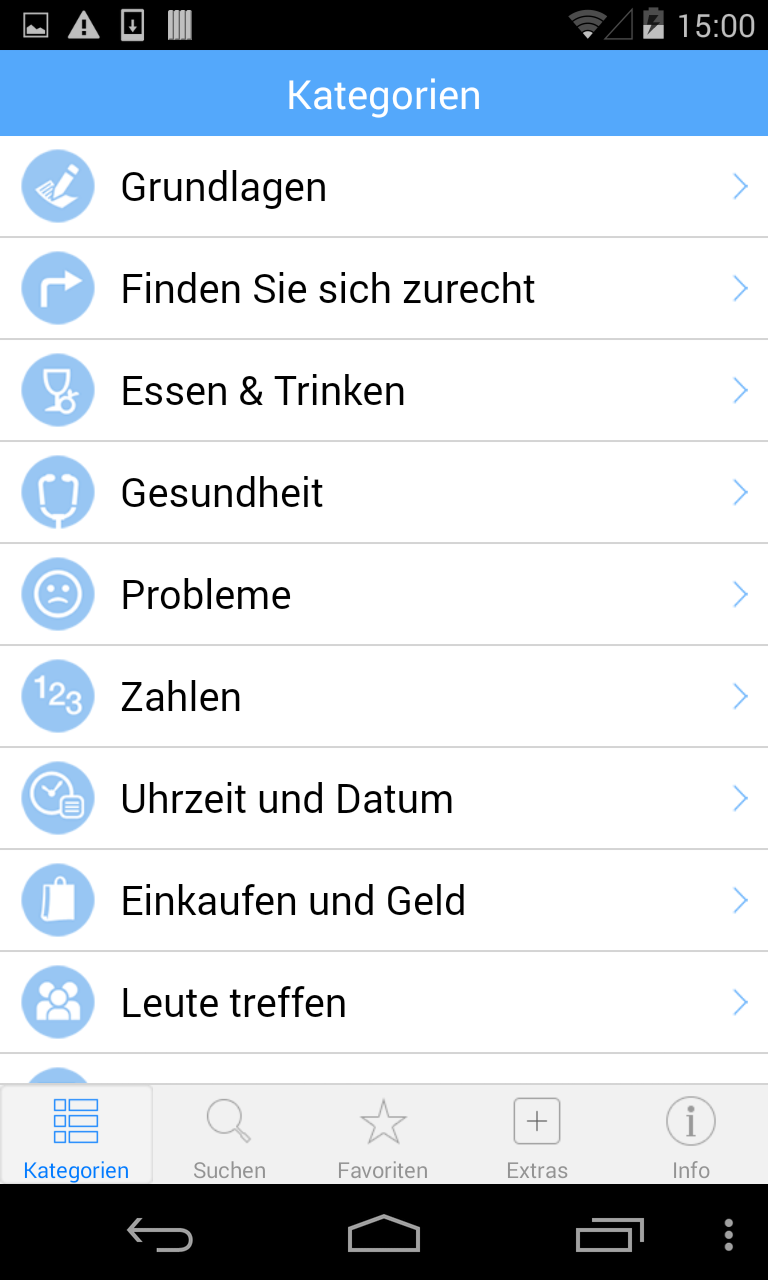 Android application Inglés Traducción con Audio screenshort