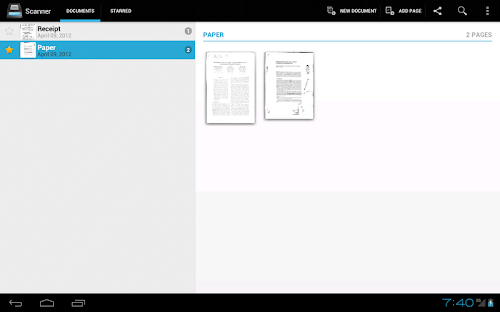 Android application Handy Scanner Pro: PDF Creator screenshort