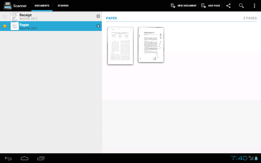 Handy Scanner Pro: PDF Creator Screen 1