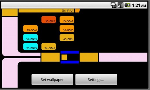 Sci-Fi UI Live Wallpaper Lite Screenshots 3