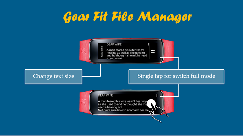 Gear Fit File Manager Screen 1