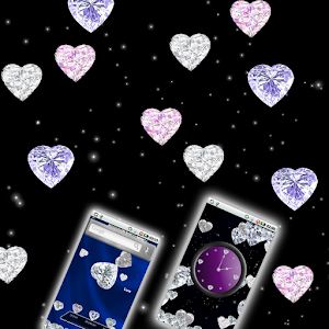 Diamond Hearts Gem Theme logo