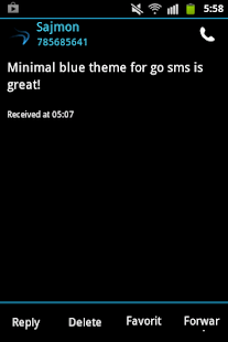 GO SMS Pro Theme Ice Minimal - screenshot thumbnail