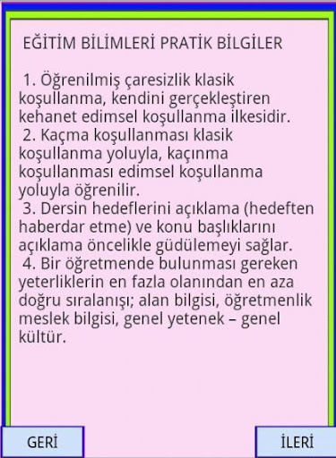 【免費教育App】KPSS EĞİTİM BİLİMLERİ ÖZET 1-APP點子