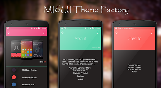 Screenshot MIUI6 Dark CM11 - PA THEME v2.5