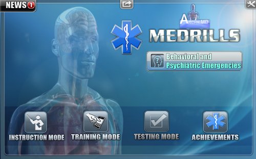 Android application Medrills: Behavioral Emergency screenshort