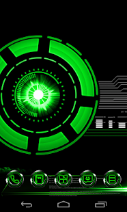 Next Launcher Theme KromeGreen Screenshots 5