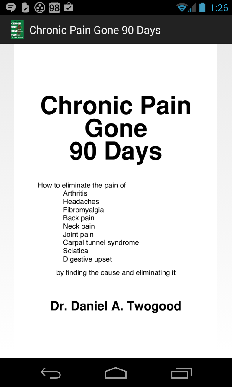 Chronic Pain Gone In 90 Days Screen 1