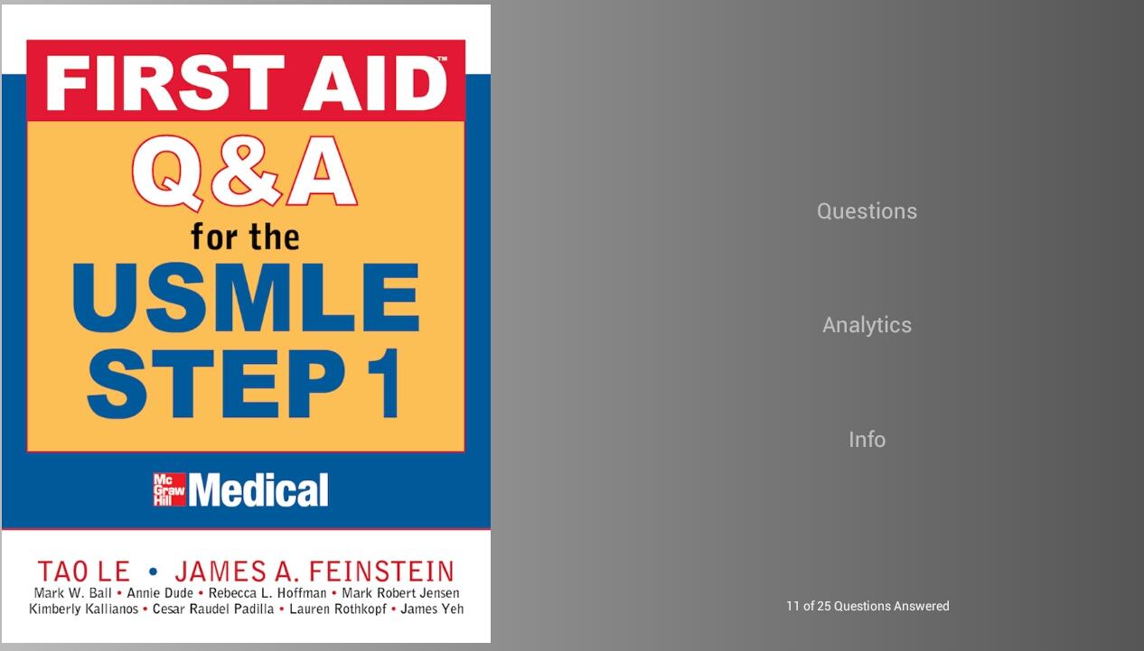 Приложения на Google Play USMLE Step 1 First Aid Q&A