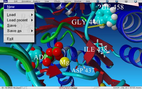  YASARA View- የቅጽበታዊ ገጽ እይታ ድንክዬ  