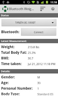 Bluetooth Weight Scale