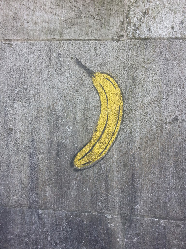 Banana on the Wall Mural