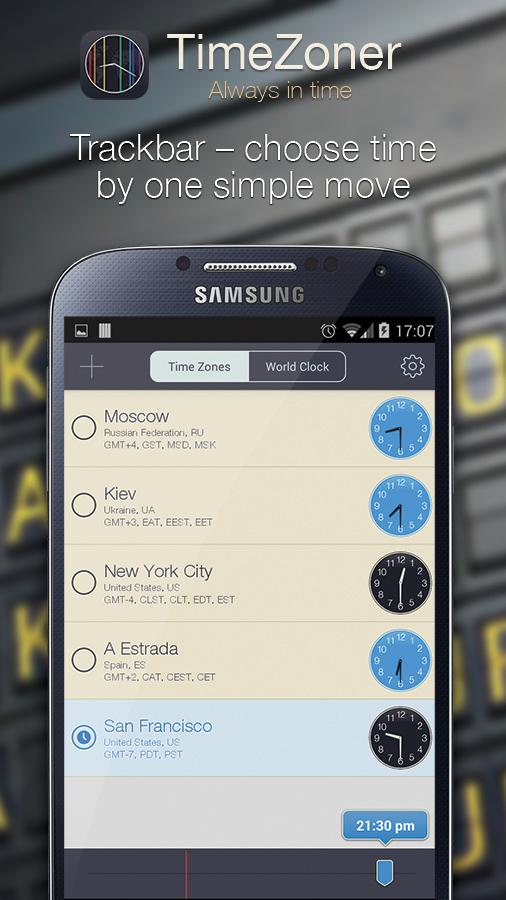 TimeZoner: Timezones Convertor Screen 2