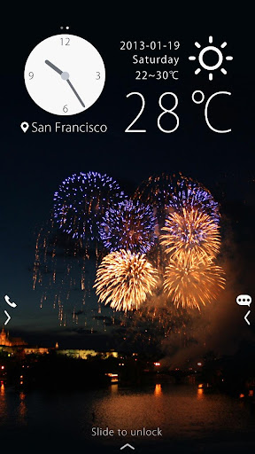 Fireworks GO Locker Free Theme