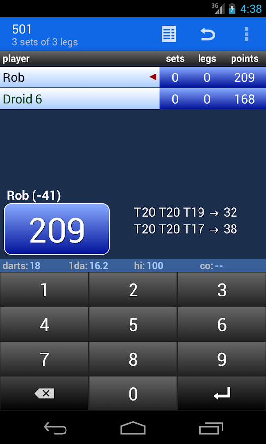 Darts Scoreboard Androidapps op Google Play