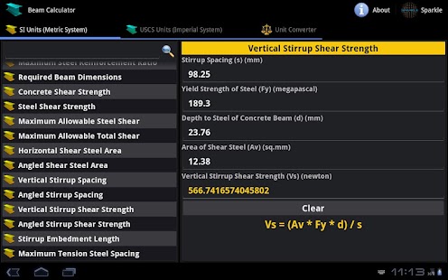 Beam Calculator Tablet Screenshots 5
