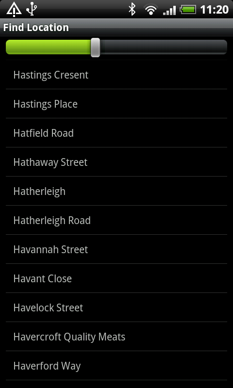Cardiff Street Map Screen 2
