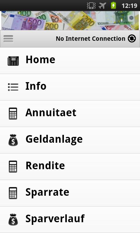Android application ANNUITÄT screenshort