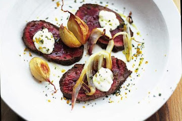Venison carpaccio with orange and horseradish