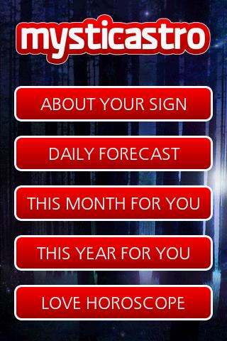 Personal Horoscope PRO Screen 1