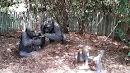 Gorilla Family Statues