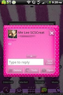 Free GO SMS - Polka Dots APK for Android