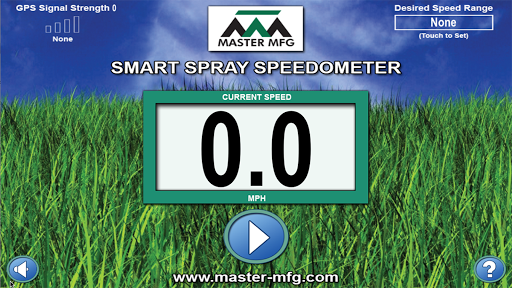 Smart Spray Speedometer