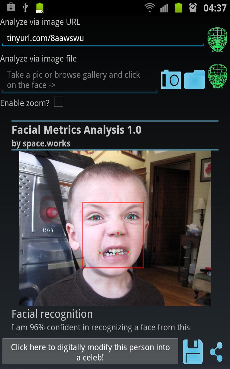 Facial Metrics Analysis Pro Screen 3