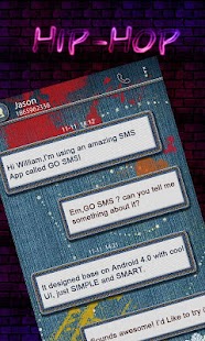 Download GO SMS HIP POP THEME APK for Android