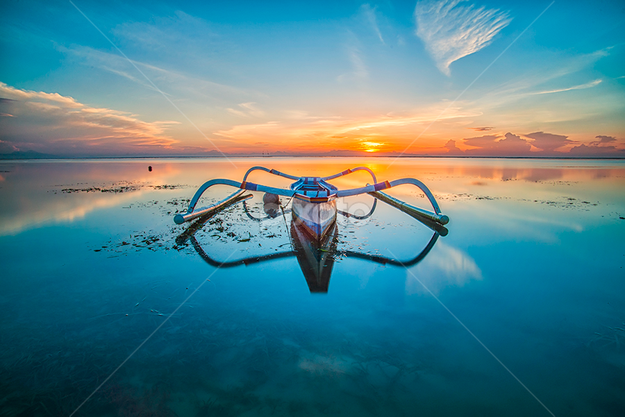 Waiting for the sunrise by Om Kas - Transportation Boats