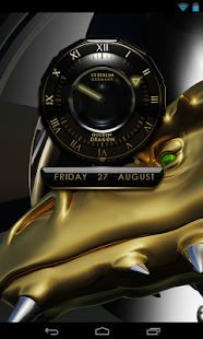 【免費娛樂App】clock widget Golden Dragon-APP點子