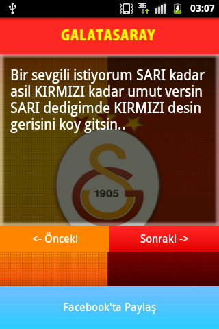 Galatasaray Sözleri