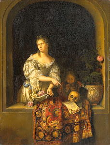 RIJKS: Willem van Mieris, Frans van Mieris (I): Allegory of Transience 1681