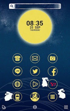 月とうさぎ 壁紙画像アイコン 無料きせかえ Buzzhome Androidアプリ Applion