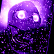 Glowing Purple Evil Ani Skull