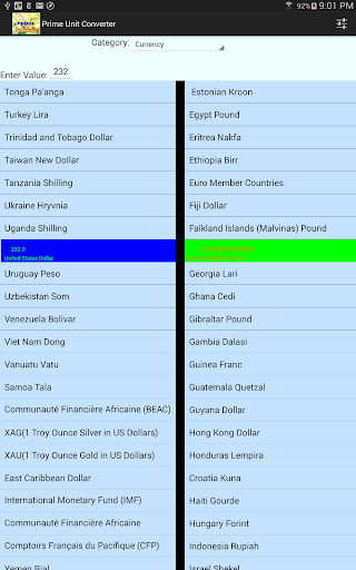 Prime Unit Converter