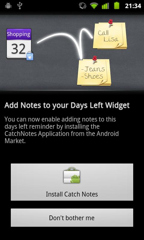 Days Left Widget Android
