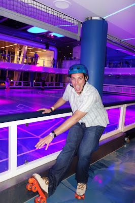 When someone stumbles on a ship, they often blame the alcohol. Well, now on Quantum of the Seas you have another excuse, roller skates!