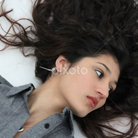 Chaotic Hair by Mady Sieracki - People Portraits of Women