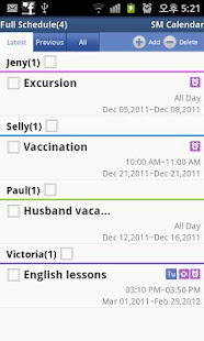 SM Calendar Lite(Schedule) Screenshots 3