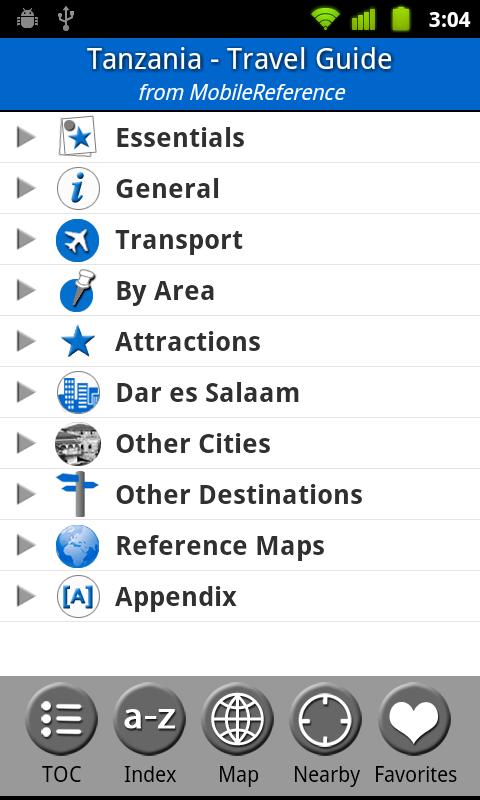 Tanzania - Travel Guide &amp; Map Screen 1