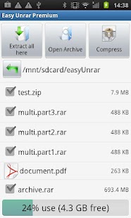 Easy Unrar Unzip & zip premium - screenshot thumbnail