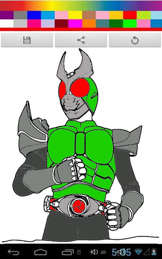 Coloring Kamen Rider Kids