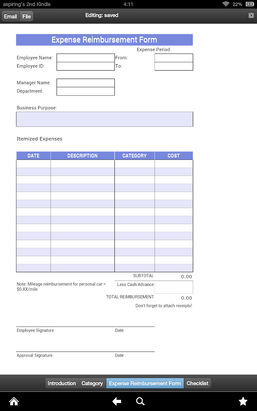 Expense Receipt Screen 3