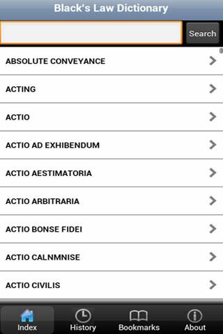 Law Dictionary Screen 2